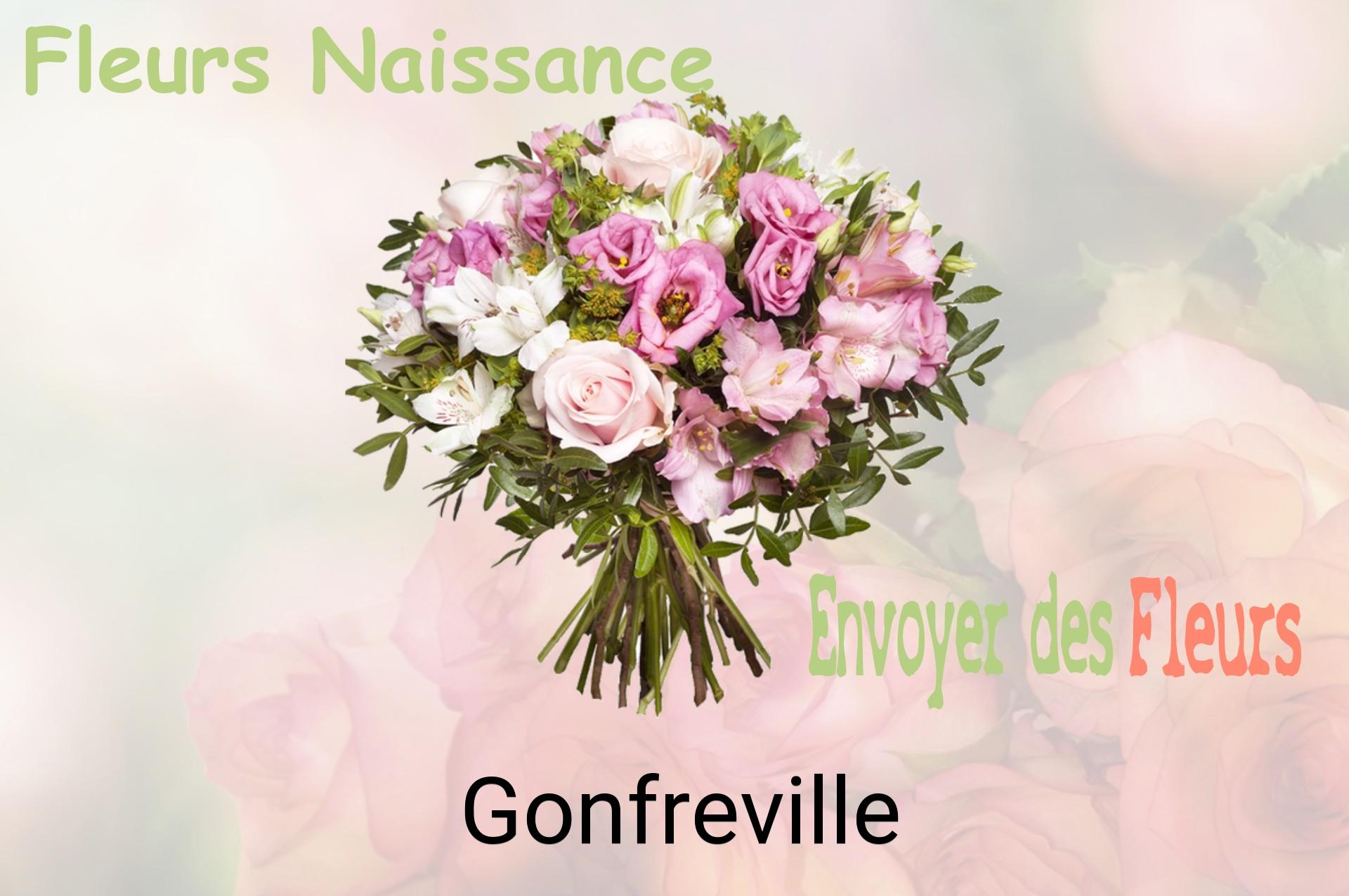 Bouquet de fleurs de naissance livré à Gonfreville